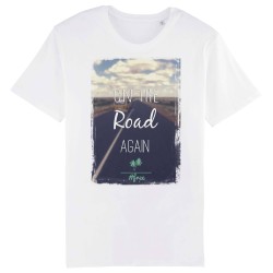 T-shirt homme original free on the road #vanlife
