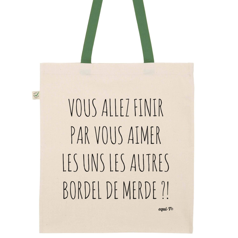 Tote Bag original Vous allez finir par vous aimez les uns les autres - les inconnus #stallone