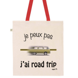 Totebag je peux pas, j'ai road trip