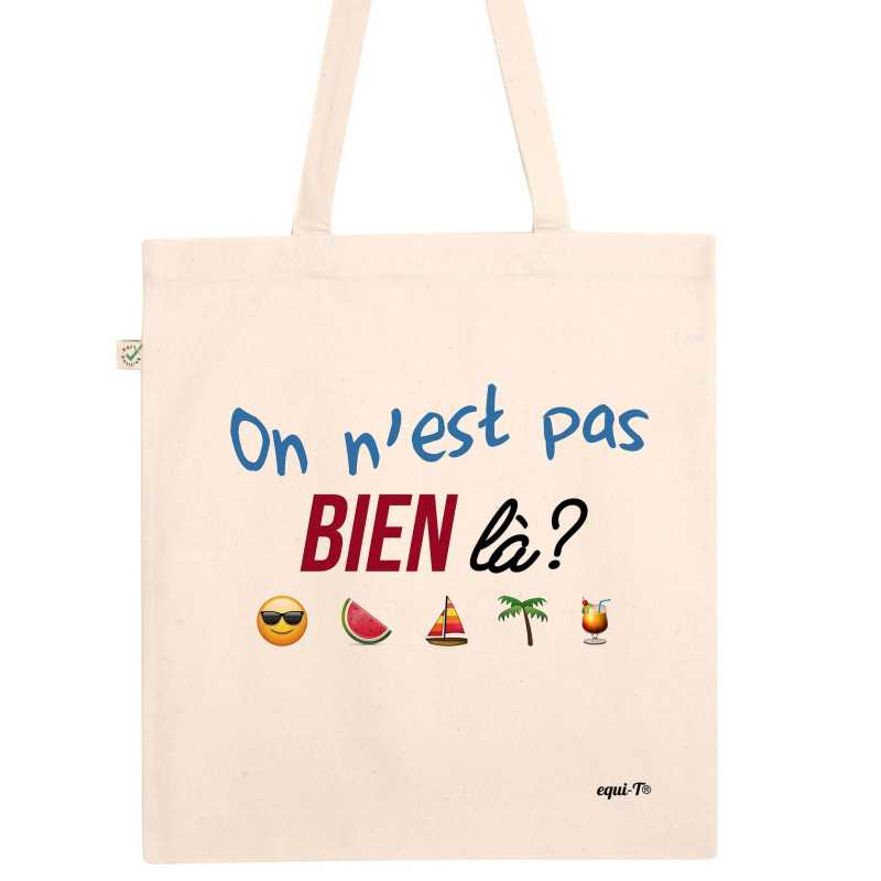 Totebag on n'est pas bien là