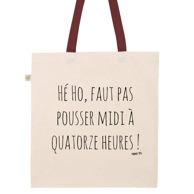 Totebag Pousser midi à quatorze heures