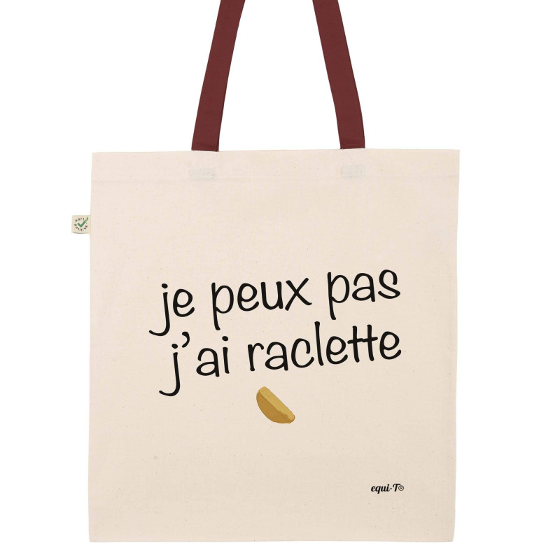 Totebag J'peux pas j'ai raclette