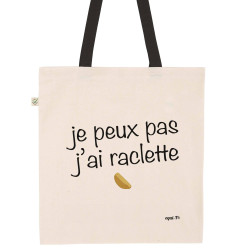 Totebag J'peux pas j'ai raclette