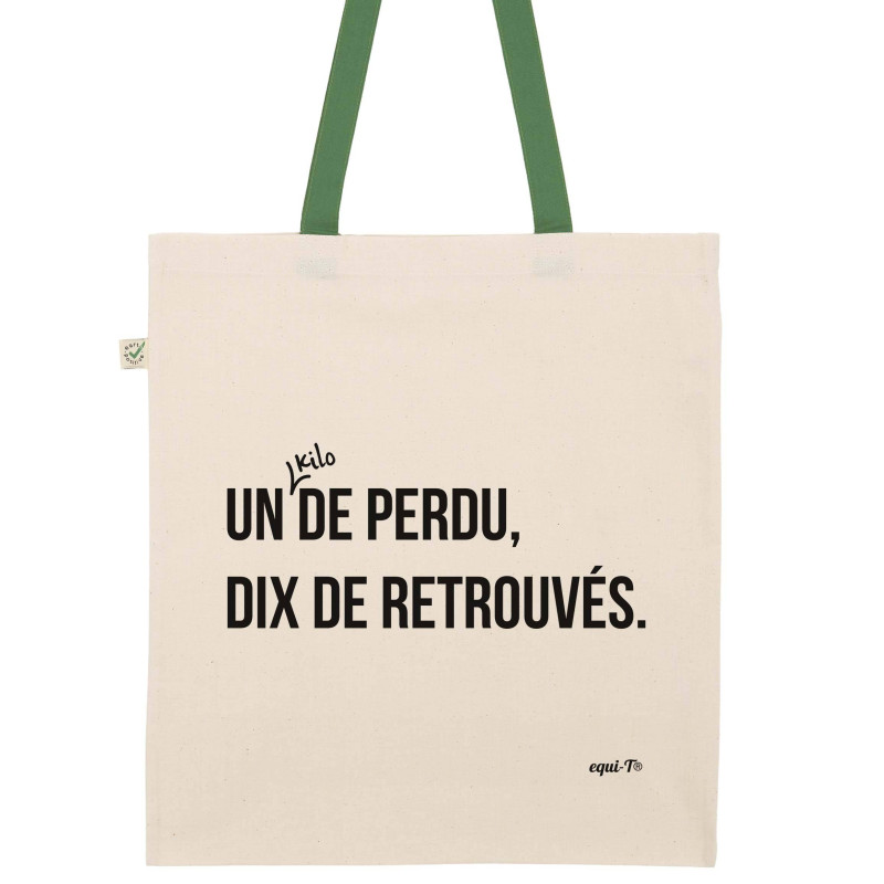 Totebag Un kilo de perdu, dix de retrouvés