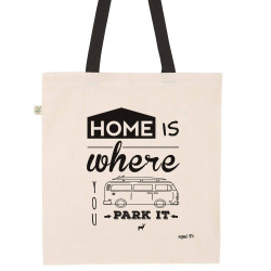 Tote bag home is where you park it