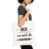 Tote bag rien ne sert de courir