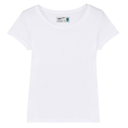T-shirt blanc personnalisé Femme