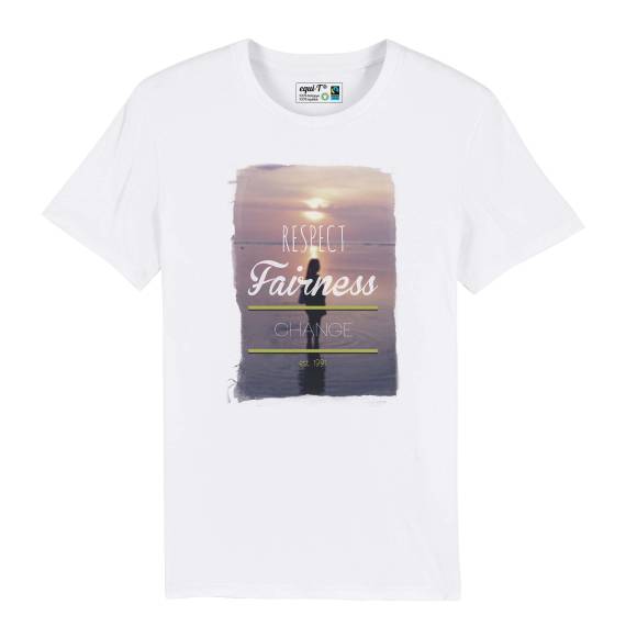 T-shirt homme Wanderlust - a girl in water #sunset