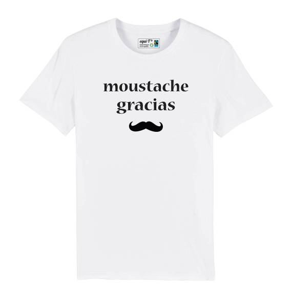 T-shirt homme Moustache gracias