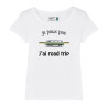 Tshirt femme je peux pas, j'ai road trip combi Volkswagen