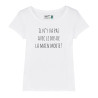 T-shirt femme Faux proverbes - Il n'y va pas avec le dos de la main morte