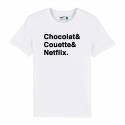 T-shirt homme Chocolat & Couette & Netflix