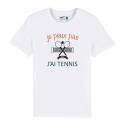 T-shirt homme je peux pas j'ai tennis