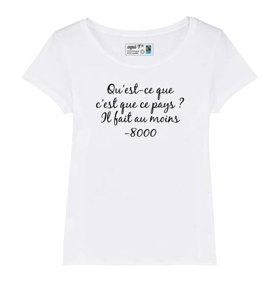 T-shirt femme Mission Cléopatre Numérobis - Il fait au moins -8000