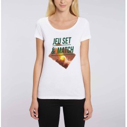 T-shirt femme original jeu set et match #tennis Roland Garros
