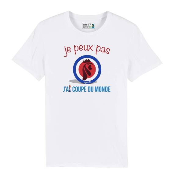T-shirt homme je peux pas, j'ai coupe du monde - France 2019
