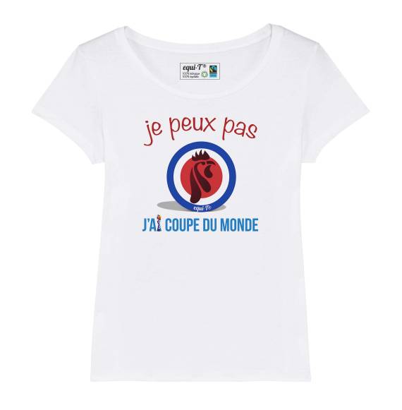 T-shirt femme je peux pas j'ai coupe du monde - France 2019