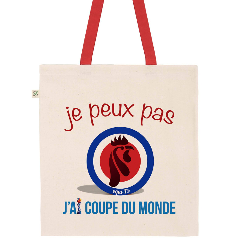 Tote bag je peux pas, j'ai coupe du monde - France 2019