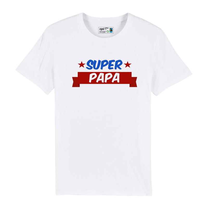 T-shirt homme super papa - fête des pères 