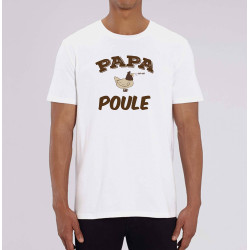 T-shirt homme Papa Poule - fête des pères 