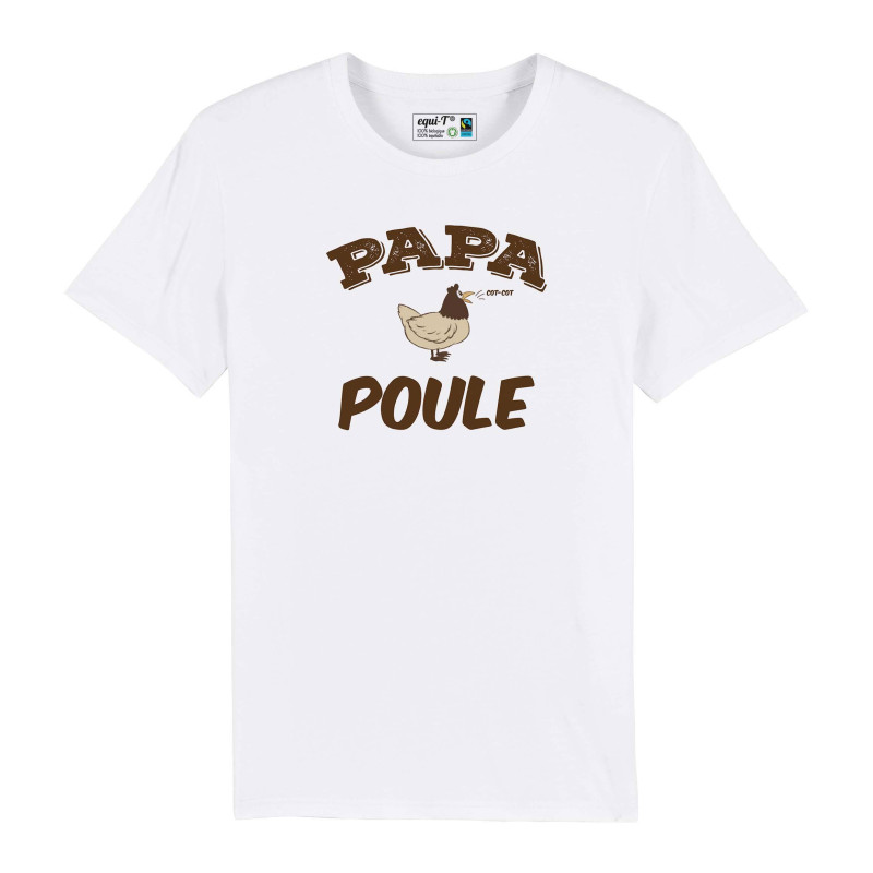 T-shirt homme Papa Poule - fête des pères 