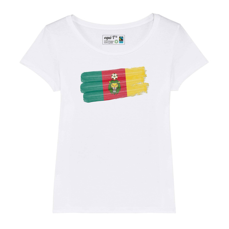 T-shirt femme Cameroun Lions indomptables Can 2019