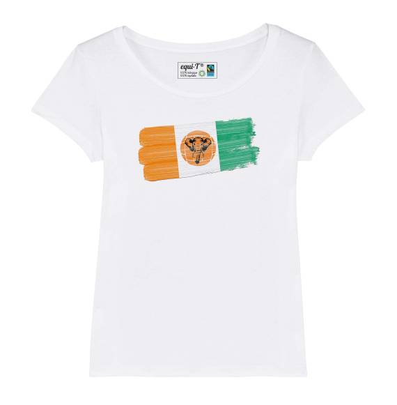 T-shirt femme Cote d'ivoire elephants - can 2019