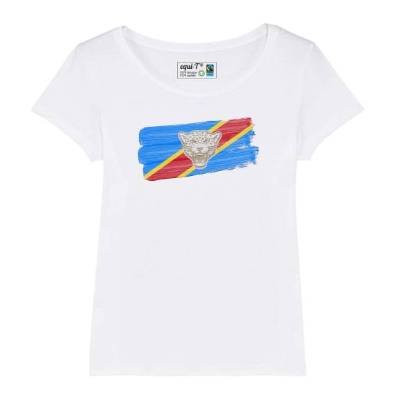 T-shirt femme RDC Congo Leopards - can 2019