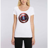 T-shirt femme original captain america bouclier - avengers